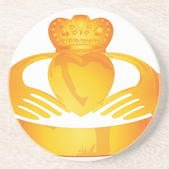 guld claddagh ring underlägg (Framsidan)