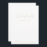 Guld Classy Chic Bröllop Ord Wisdom Rådkort<br><div class="desc">Guld-klassens chic bröllop ord med visdomskort är perfekt för ett rustiskt bröllop. Den enkla utformningen och utformningen av eleganten har skripttypografin klassisk och finare i guld. De här korten är perfekter för bröllop, möhippa, babydusch, studentfest och mycket mer. Anpassa korten med namn från bruden och brudgummen, blivande föräldrar eller student....</div>