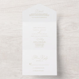Guld Classy Chic minimalist Bröllop