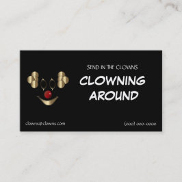 Guld- clownlogotypermallar visitkort