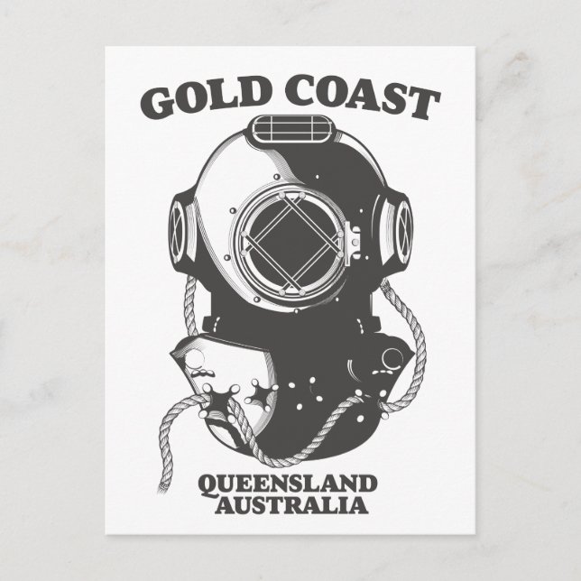 Guld Coast Queensland Australien dykning affisch Vykort (Framsida)