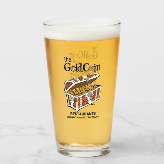 Guld Coin Restaurants, Chicago, Evanston, Skokie Glaskopp (Framsida fylld)