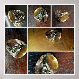 Guld Coin Ring Poster