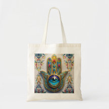 Guld Colorful Filigree Blue-Grönt Tredje Öga Hamsa