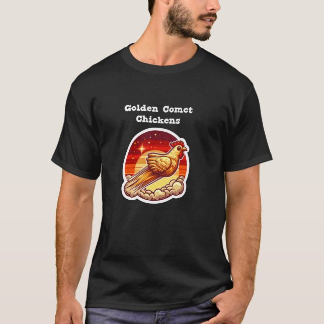 Guld Comet Kyckling T Shirt (Framsida)