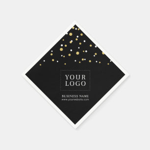Guld Confetti Anpassningsbar Business Promotional  Pappersservett