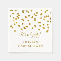 Guld Confetti Baby Shower