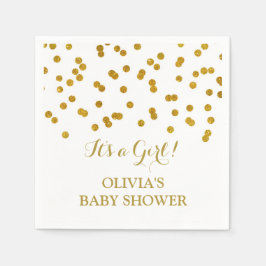 Guld Confetti Baby Shower Pappersservett