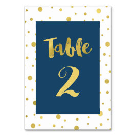 Guld Confetti-Bordsnumret Bröllop Bordsnummer