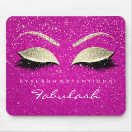 Guld Confetti Branding Beauty Shock rosa Lash Musmatta