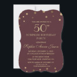 Guld Confetti Burgundy 50:e födelsedagen Inbjudningar<br><div class="desc">Bara royalets elegans: faux guld foil konetti på burgundy/champagne-bakgrund. Använda Anpassa det verktyg om du vill lägga till all nödvändig information. Du kan ändra storlek,  teckensnitt,  färg och ordalydelse. Mer information finns i min Guld Confetti Burgundy/Champagne Bröllop Collection.</div>