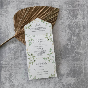 Guld Confetti Eucalyptus Foliage Bröllop