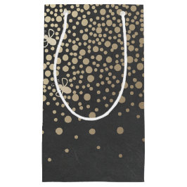 Guld Confetti Fireflies Chalkboard Bröllop