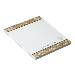 Guld Confetti Glitter Anteckningsblock