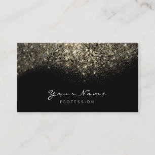 Guld Confetti Glitter Makeup Artist Lash Visitkort