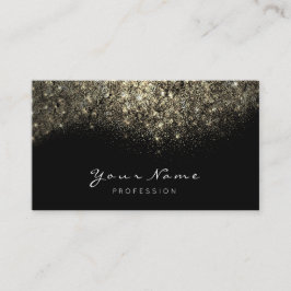 Guld Confetti Glitter Makeup Artist Lash Visitkort