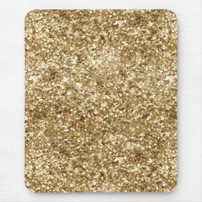Guld Confetti Glitter Musmatta (Framsidan)