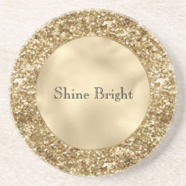 Guld Confetti Glitter Underlägg