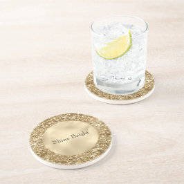 Guld Confetti Glitter Underlägg
