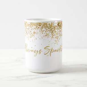 Guld Confetti Glitzy Gnistra Kaffemugg