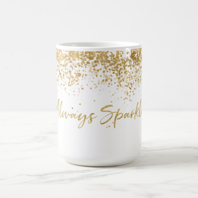 Guld Confetti Glitzy Gnistra Kaffemugg (Center)