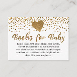 Guld Confetti Heart Bok-begäran, infoga kort