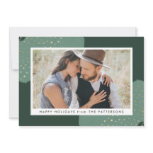 Guld Confetti | Helgdag-fotokort