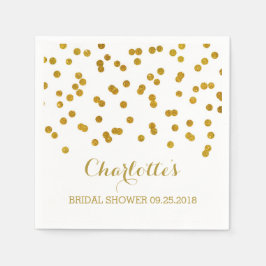 Guld Confetti Möhippa Pappersservett