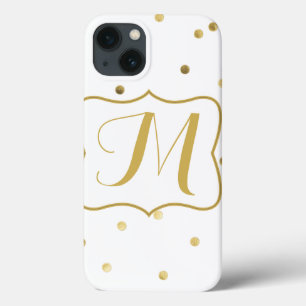 Guld Confetti Monogram IPAD-ärende