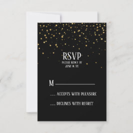 Guld Confetti på Black Bachelorette Party OSA