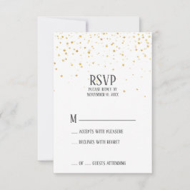 Guld Confetti Pension Party OSA kort
