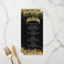 Guld Confetti Quinceanera Tiara