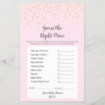 Guld Confetti Rosa Shower Gissa Högerna Pris