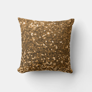 Guld Copper Glitter Kudde