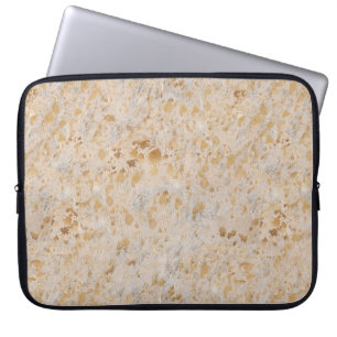 Guld Cowhide Print Metallic Laptop sleeve