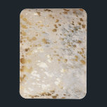 Guld Cowhide Print Metallic Magnet<br><div class="desc">Den här vackra guld-metalliska cowhid-tidskriften kommer att ge dig en underbar stil till presenten. Du kan också anpassa den genom att lägga till ett eget monogram eller fotografi för alla särskilda tillfällen i ditt liv för dig och dina kära (födelsedag, party, valentines day, jul... ) Kolla in vårt växande urval...</div>