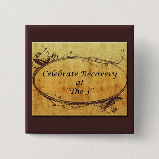 Guld- - CR på jet - kvadrera knäppas Knapp (Framsida)