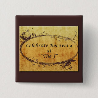 Guld- - CR på jet - kvadrera knäppas Knapp