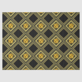 Guld Cream Black Geometric Decoupage