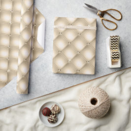 Guld Cream Champagne Diamond Presentpapper