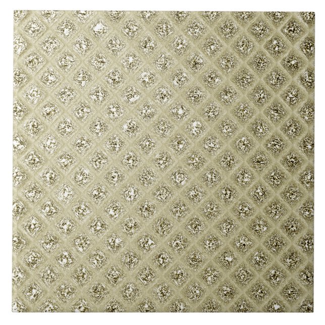 Guld Cream Decorative Ceramic Tile Kakelplatta (Framsidan)