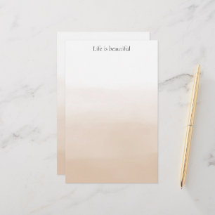 Guld Cream Peach Ombre   Brevpapper