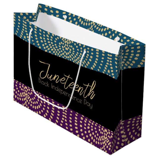 Guld cyan Lila Black Independence day Junetelfte (Framsidan Vinklad)