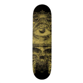 Guld- däck för Popsicle för Illuminati Mini Skateboard Bräda 18,5 Cm