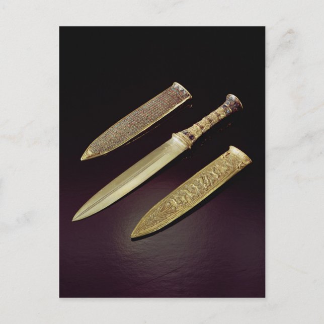 Guld dagger och sheat vykort (Framsida)