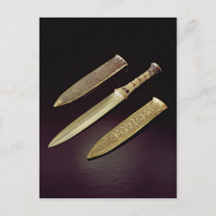 Guld dagger och sheat vykort
