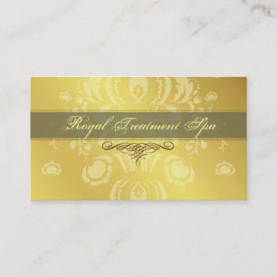 Guld Damask-affärskort Visitkort