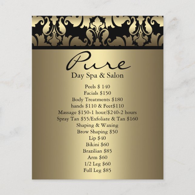 Guld Damask Flyer (Framsidan)
