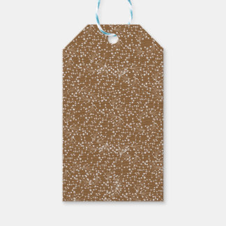 Guld Damask Presentkort Presentetikett