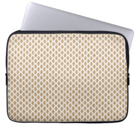 Guld Damask Vintage Sömlöst Mönster. Laptop Fodral